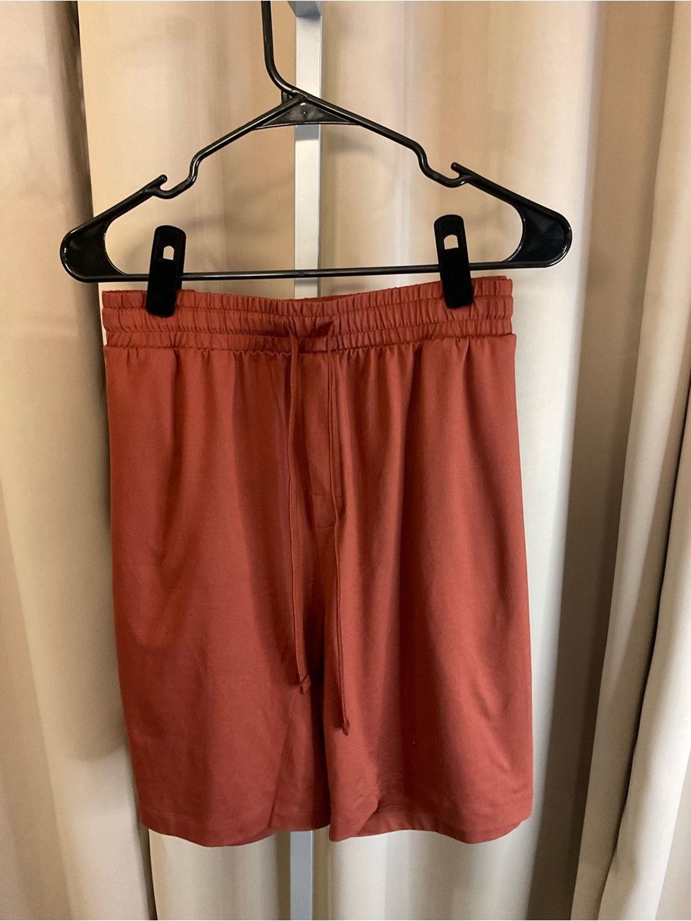 SKIMS Men's Athletic Drawstring Shorts in Rust